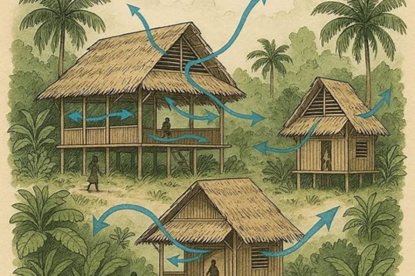 Técnicas de ventilação natural inspiradas em construções amazônicas tradicionais