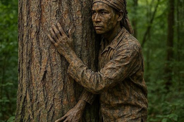 Técnicas de camuflagem natural usadas por comunidades para evitar encontros com animais perigosos